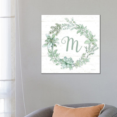 Farmhouse Cotton X V2 Sage by Beth Grove - Wrapped Canvas Print