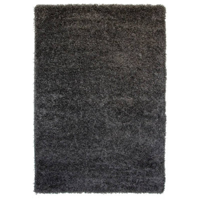 Honey-Mae Solid Colour Shag Area Rug