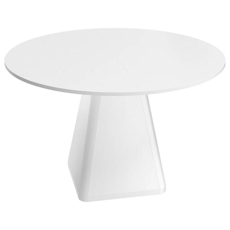 Round Dining Table, White