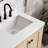 Cambridge 36'' Solid Wood Single Bathroom Vanity in Oak, with 1.5'' Carrara White Quartz Top, Right Offset, Rectangle Sink-1663878783-1663878782-1655210748