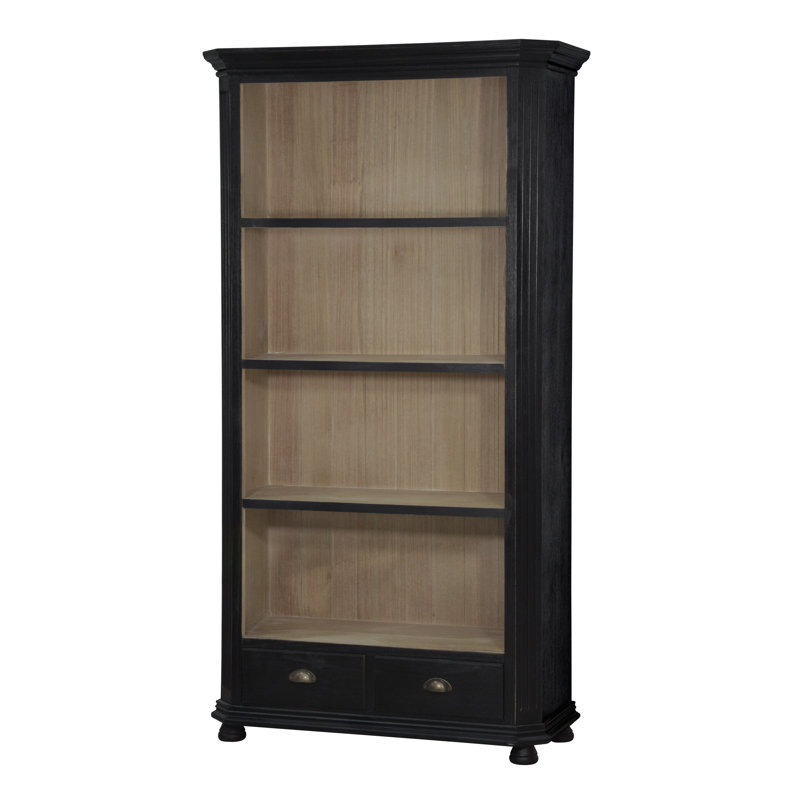 Cullins 187cm H x 100cm W Solid Wood Standard Bookcase