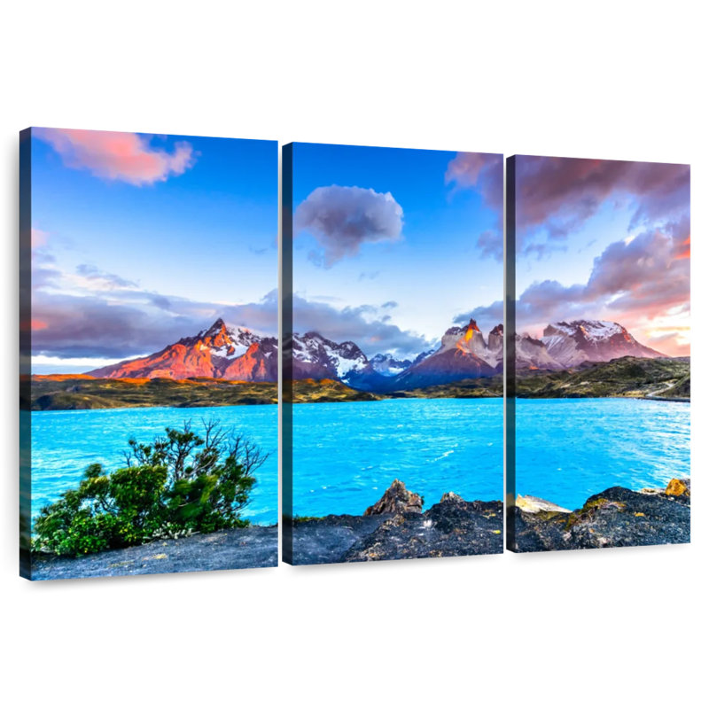 Paysage d'Alvord Torres Del Paine, H 20 po x l 33 po