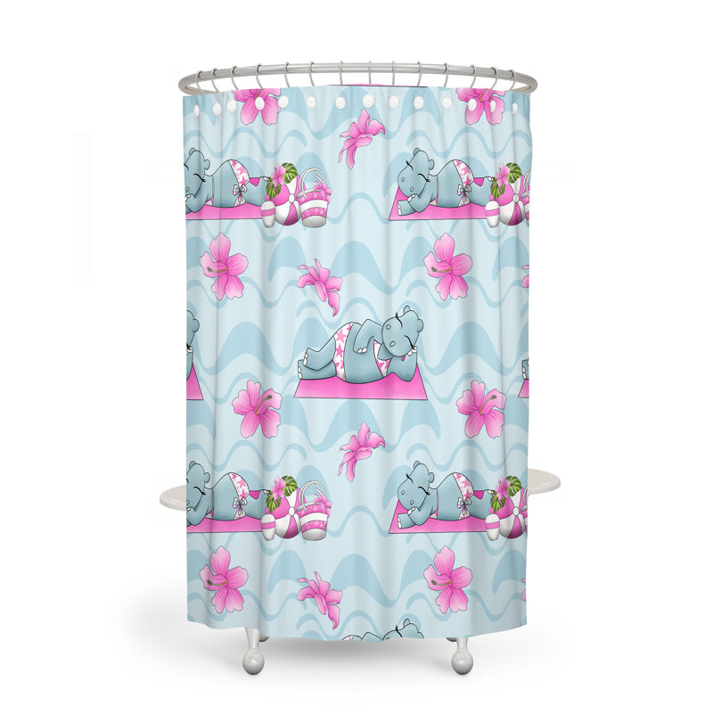 Rideau de douche + crochets, 93 po x 70 po