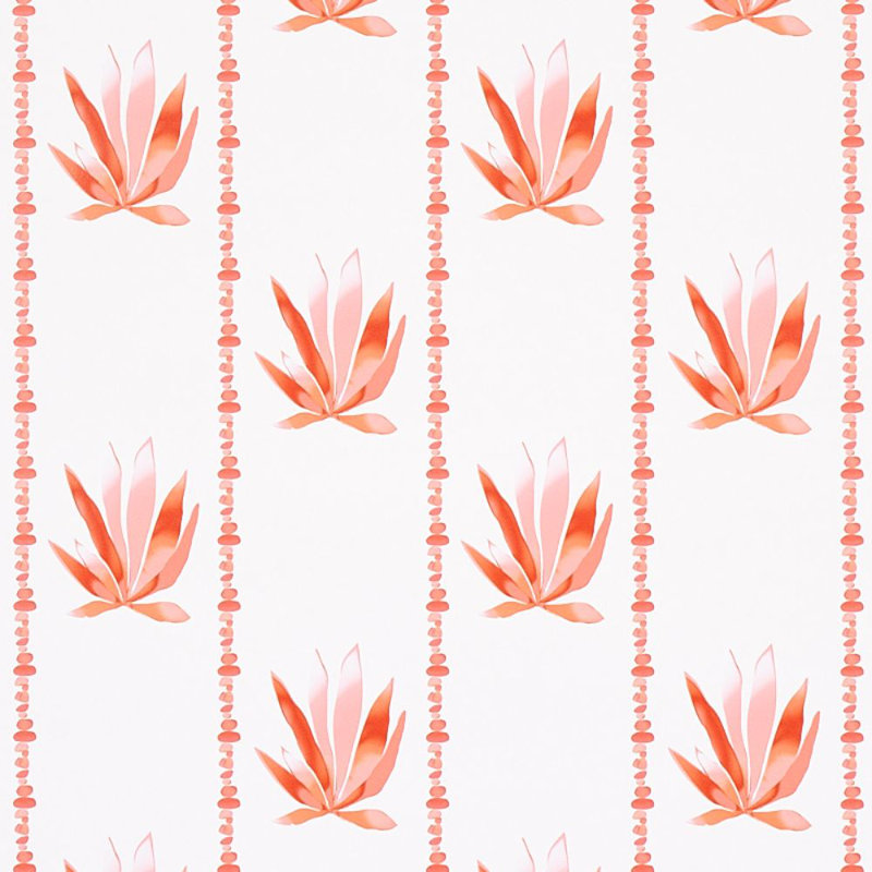 Papier peint Schumacher x Peg Norriss, Pamplemousse