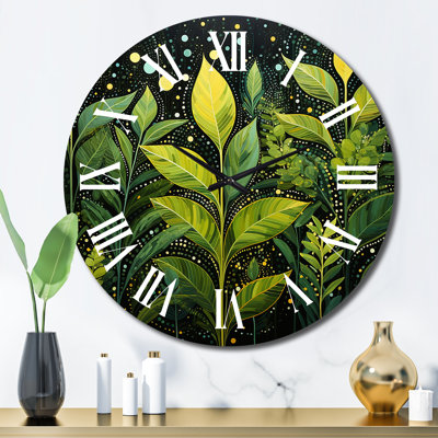 Chareese - Horloge murale florale