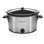 Hamilton Beach 10 Quart Slow Cooker with Folding Handles, Extra-Large Capacity, Serves 12+, Silver with Black Accents, 33190FG