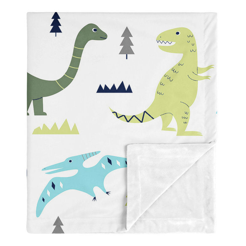 Mod Dinosaur Security Baby Blanket