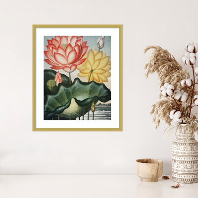 Temple of Flora V by Dr. robert j. Thornton Wood Framed Wall Art Print