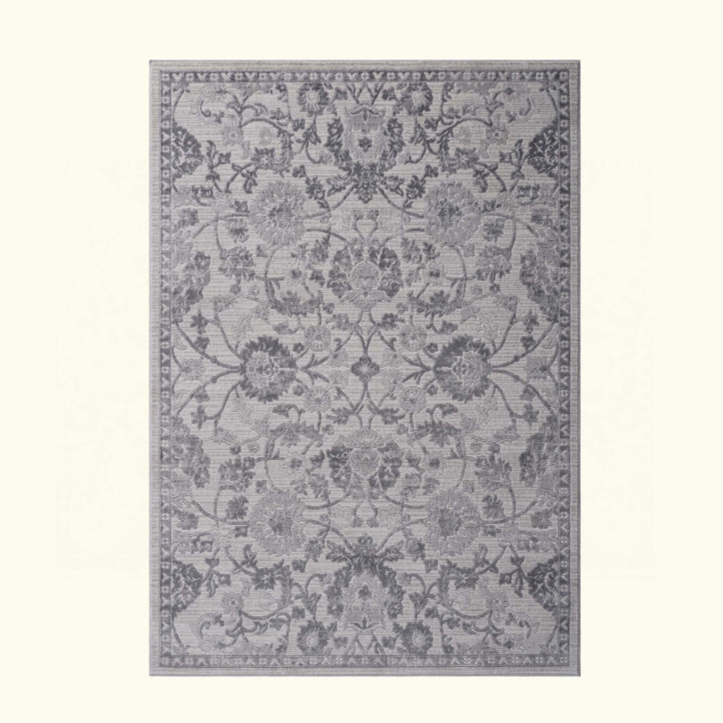 Tapis oriental de style oriental et résistant aux taches, Rectangle 5 pi 3 po x 7 pi 6 po