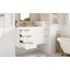 Armoire de salle de bain murale 30 "avec armoire latérale combinée, armoire de salle de bain avec porte à fermeture douce et tiroirs, meuble-lavabo moderne avec lavabo-746309194