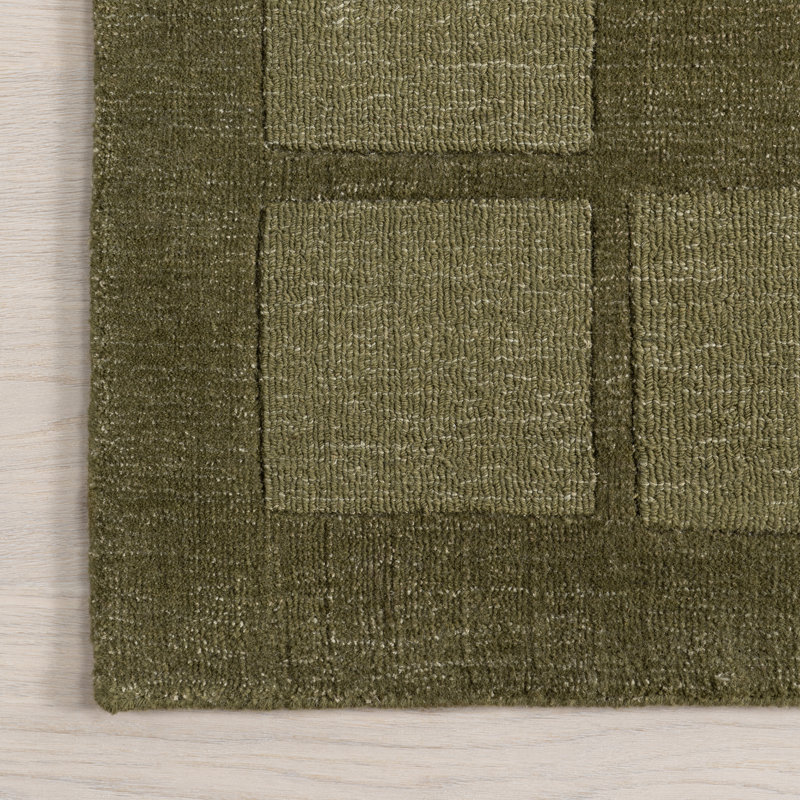 Tapis en mélange de laine Milchan, Tapis de couloir 2 pi 6 po x 8 pi