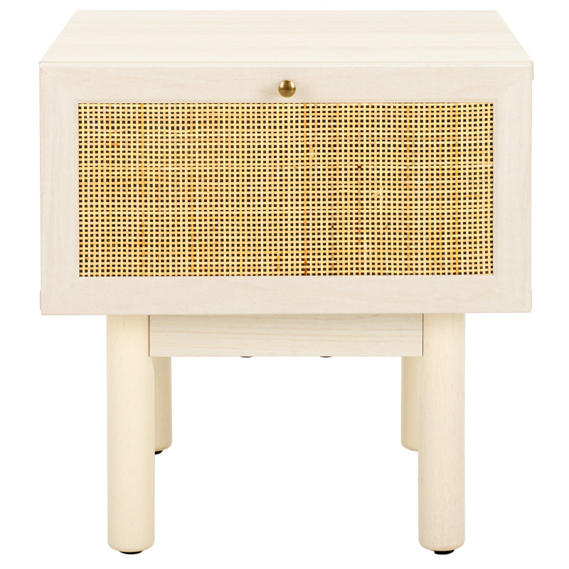 Angeliana 15.35'' W Nightstand, Bleached White