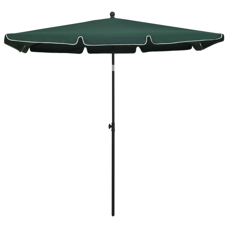 Parasol de plage rectangulaire 82,7 "x 55,1", Vert