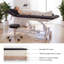 Table de massage électrique professionnelle avec hauteur réglable, dossier et repose-jambes, lit de massage à deux moteurs avec tabouret réglable, télécommande et commande au pied, boutons à DEL-350644834