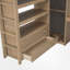 Lit mezzanine avec bureau encastré et rangement-106601839