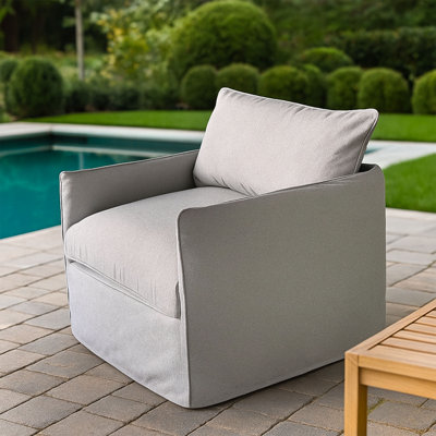 Patioflare Lanai Modular Outdoor Arm Club Chair, Grey