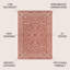 Hagerman Vintage Filigree Textured Weave Red/Beige Indoor/Outdoor Rug-56344753