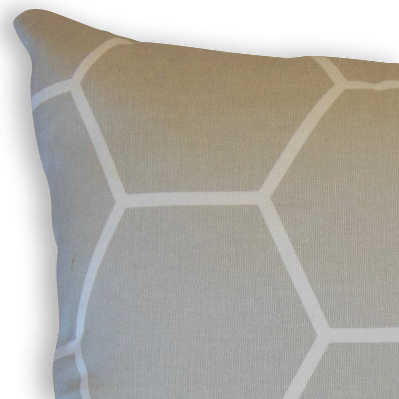 Olivia Square Pillow Cover & Insert, Height(18") x Width(18"), Ligbht Gray