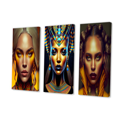 Néfertiti, belle déesse égyptienne 3 pièces
