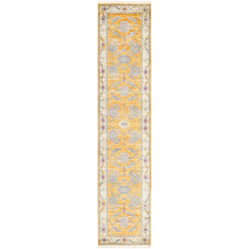 Chalie Ikat Indoor Rug, Runner 2'7" x 12'