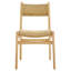 Ensemble de 2 chaises d'appoint en corde et bois Wynn-104318065