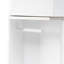 Meuble-lavabo 18,6 po avec lavabo, armoire blanche, tablette en céramique et porte-papier hygiénique, montage à gauche ou à droite Modern & Position Choice Plus-120659057