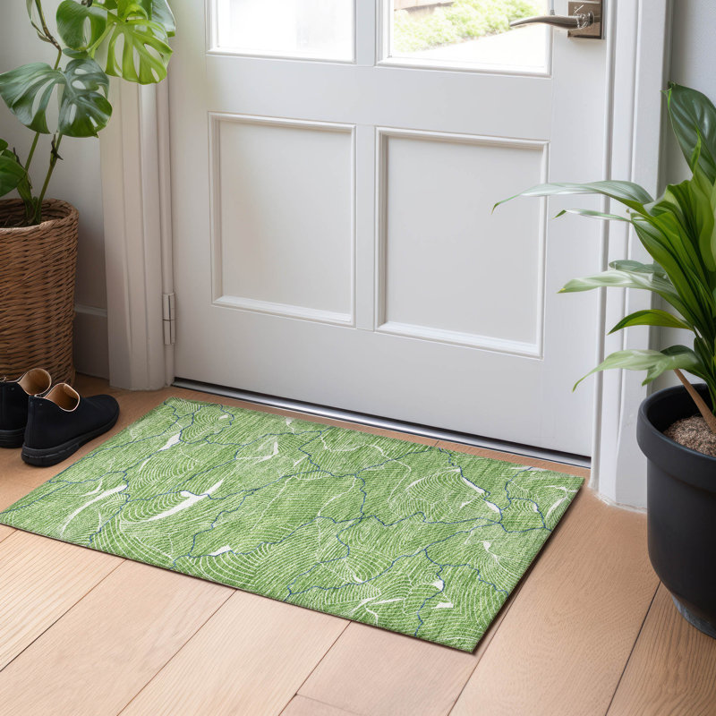  Tapis intérieur / extérieur lavable à la machine Chayden ACN1048, Rectangle 1 pi 8 po x 2 pi 6 po