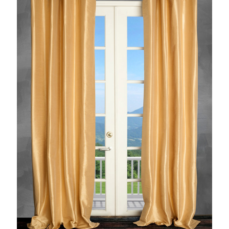 Shelburne Semi Sheer Curtain Single Panel, 50" W x 96" L, Sand