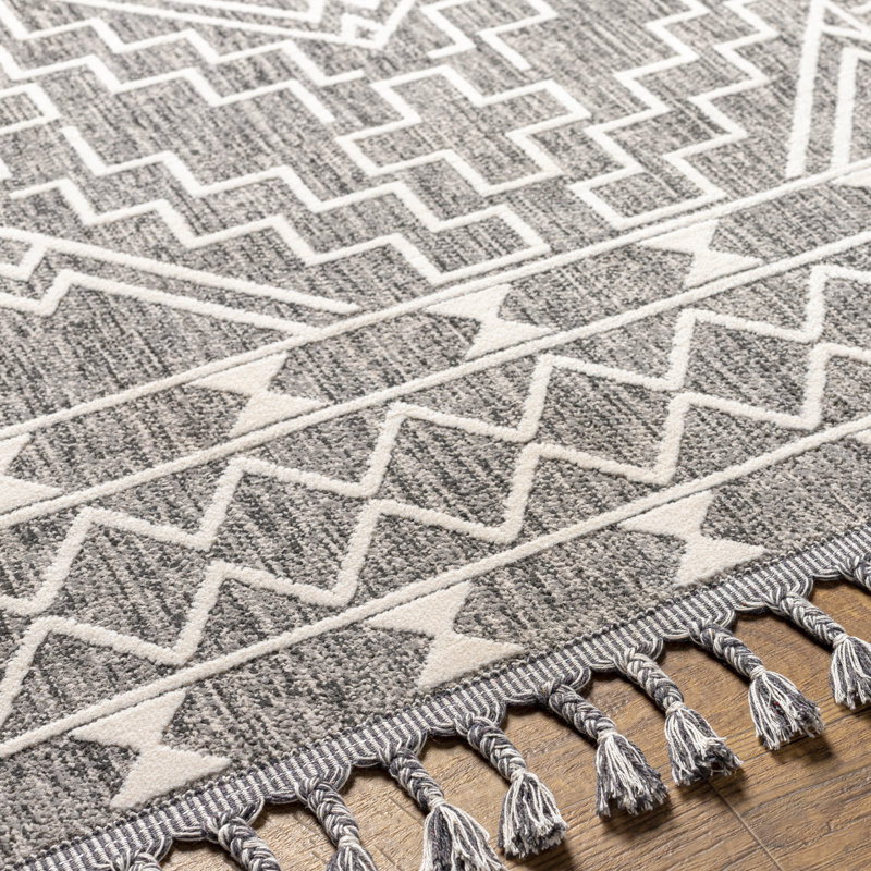 Anfaniola Geometric Indoor Rug, Rectangle 9'2" x 12'