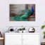 Élégant paon bleu sur toile-2034608567