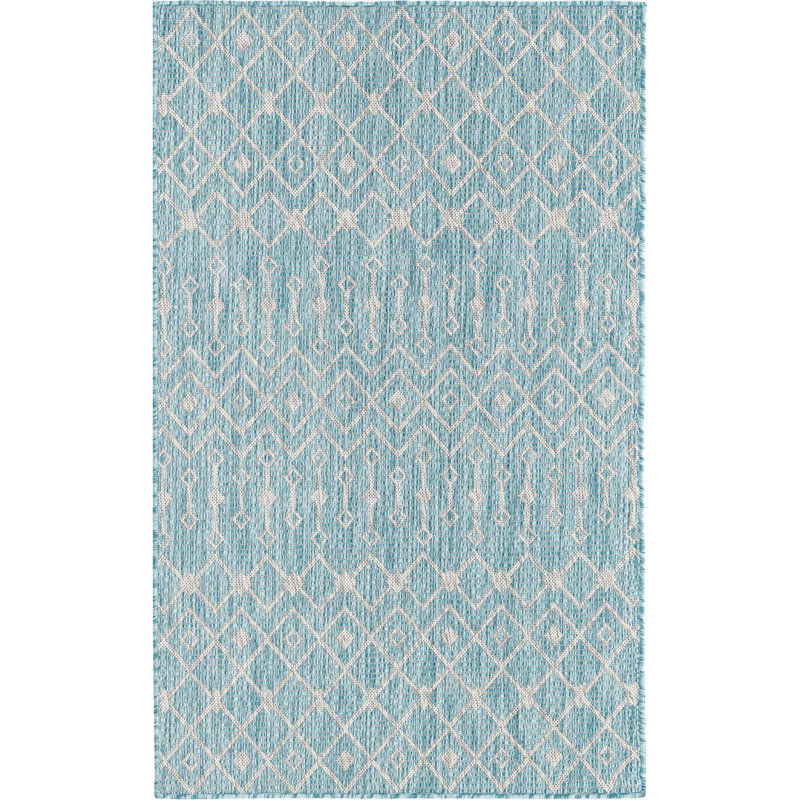Kimber Geometric Indoor / Outdoor Rug, Rectangle 3'3" x 5'3"
