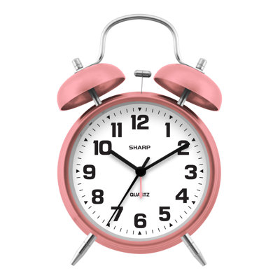 Sharp Twin Bell Quartz Analog Alarm Clock