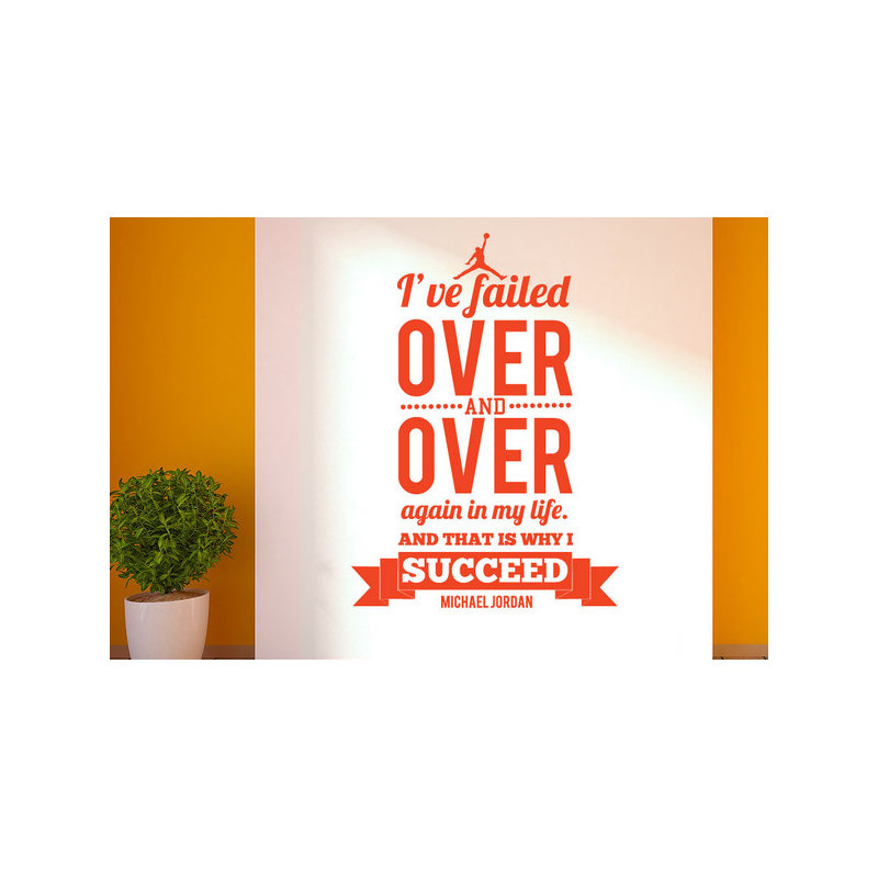 Non-Wall Damaging Wall Decal, Orange