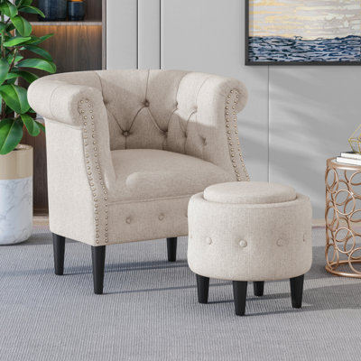 Chaise de lecture avec canapé et repose-pieds