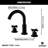 Widespread 2-handle Bathroom Faucet