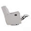 Fauteuil inclinable et oscillant capitonné gris clair - Tissu d'ameublement