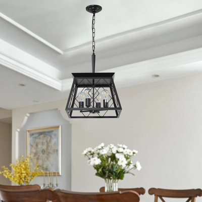 4- For Dining Room, Corrosion , Adjustable Chain, Retro Style , Bulb Not Included In Rust Lamp, No Bulbs Supplied