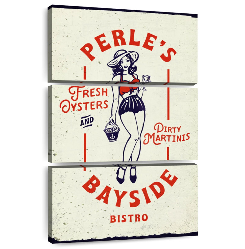 Tergel Oyster Tin Sign Style, 74'' H x 48'' W