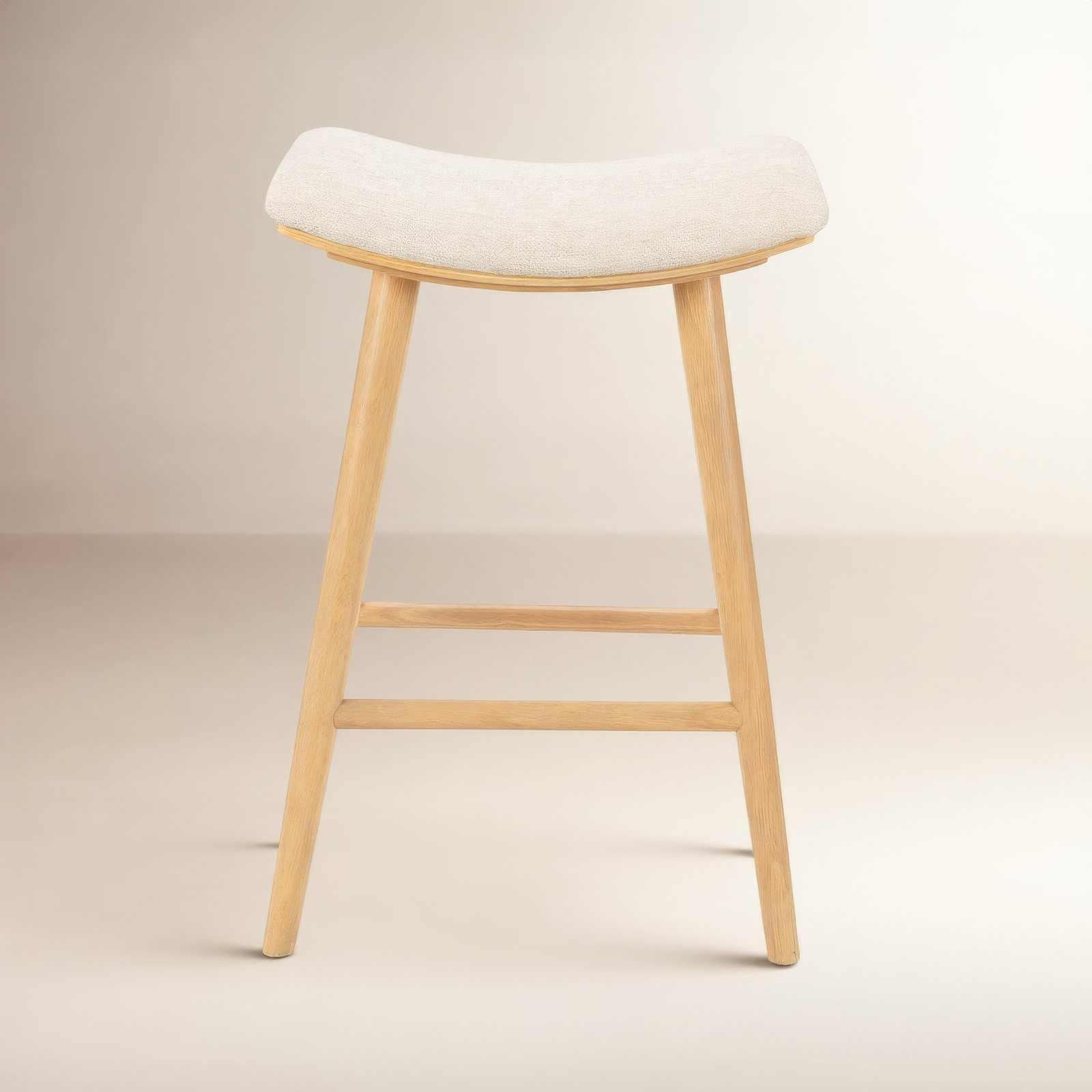 Schaeffer Bar and Counter Stool, Bar Stool (30" Seat Height), Rayon/Viscose - Essence Natural/Light Parawood