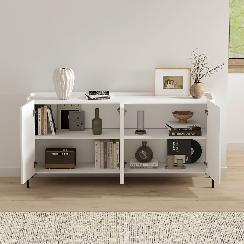 Buffet Abbey 67 "blanc cassé et blanc cassé, Blanc