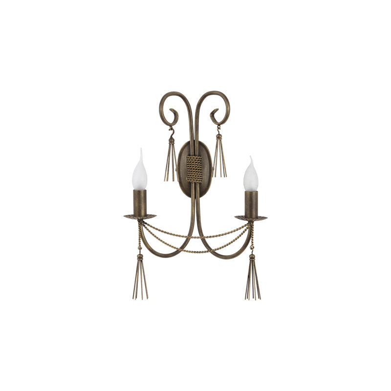 Engen Candle Wall Light, Brown