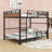 Metal Bunk Bed With Raised Security Fence-542903524-542903512