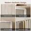 Crédence 60 po, armoire de rangement décorative 4 portes avec tablettes réglables, bar à café moderne et console de vestibule