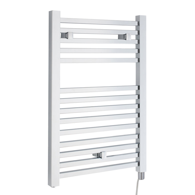 Eton Straight Towel Rail Heated Towel Rails, 69cm H x 50cm W x 3cm D, Chrome