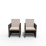 Theone Aluminum Outdoor Folding Dining Armchair with Cushion