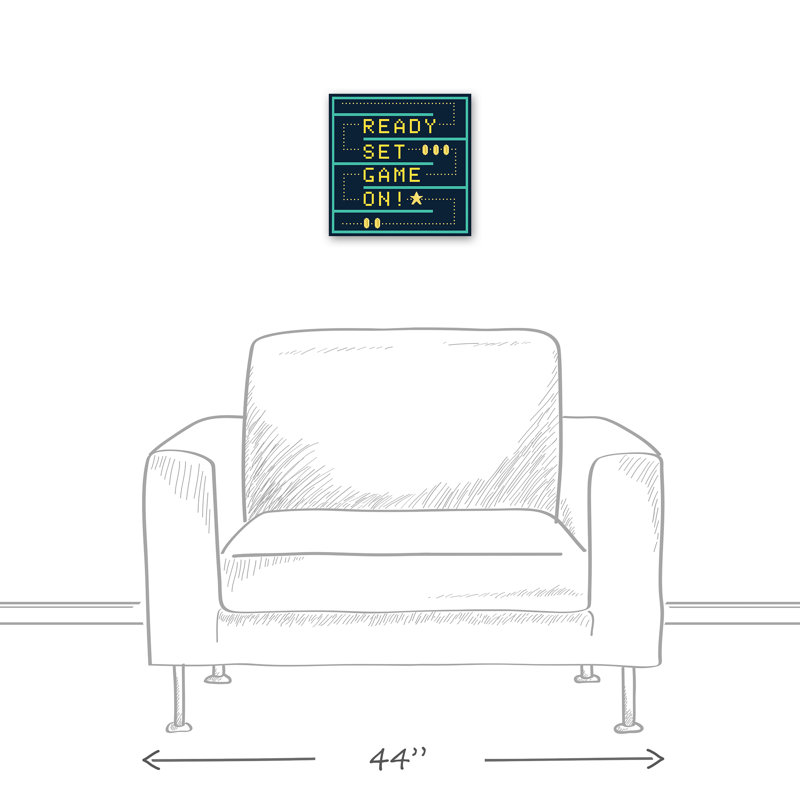 « ready set », art sur toile Van Winkle, H 12 po x l 12 po x P 1,25 po