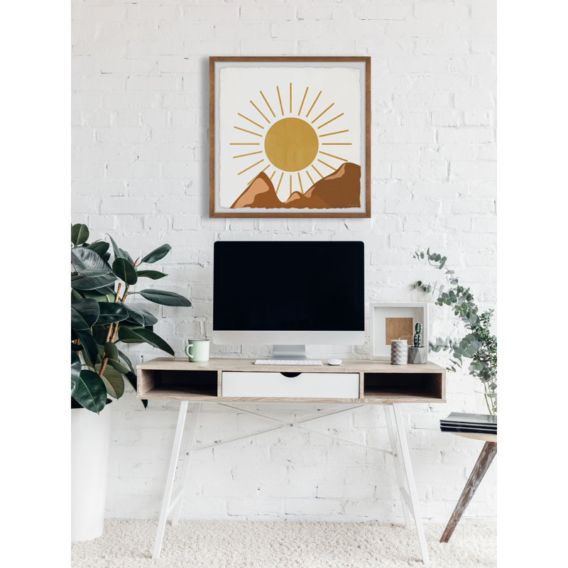 The Mountain Ridge 1 Piece Single Picture Frame Painting, 81cm H x 81cm W x 3.81cm D