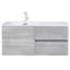 Meuble-lavabo simple de 42 po pour la salle de bain avec comptoir en marbre de culture Beachwood-35914357
