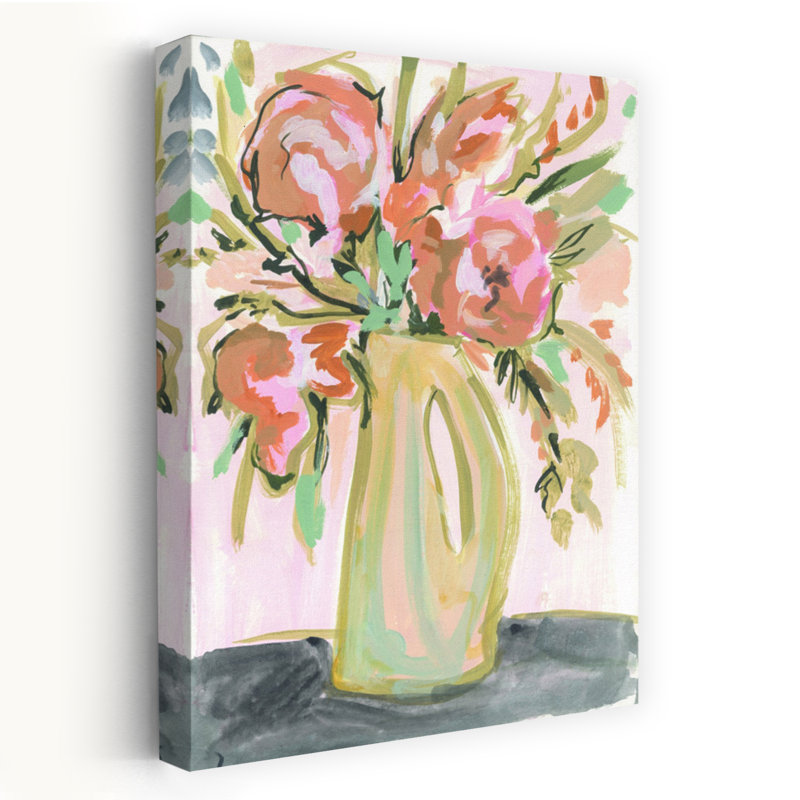 Boho Floral III, art floral abstrait, H 24 po x l 16 po