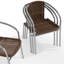 Chaise empilable en aluminium et rotin pour restaurant Arthor-118486208